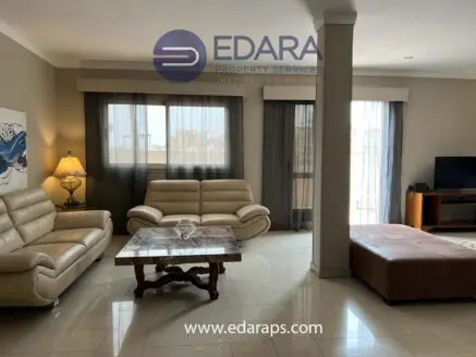 Spacious private rooftop terrace of modern rental apartment in Degla Maadi